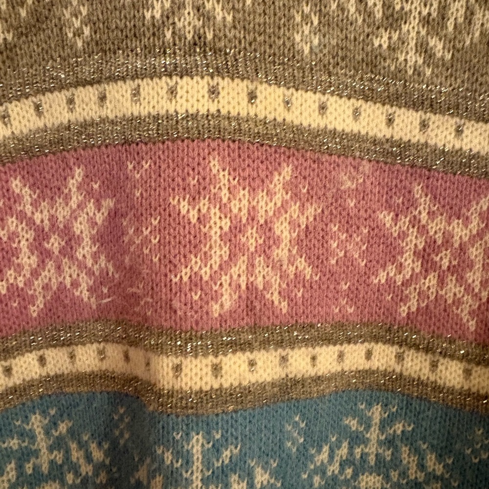 Vintage Snowflake Pattern Sweater - Picture 2 of 9